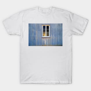 Window in a Corrugated Iron Wall T-Shirt